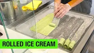 Rolled Ice Cream at Let's Roll Ice Creamery