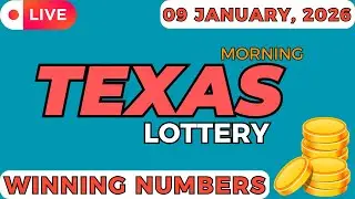 Texas Morning Lottery Results For - 09 Jan, 2026 - Pick 3 - Daily 4 - All or Nothing - Powerball