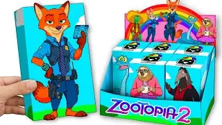 💖Paper DIY💖 Nick Wilde & Judy Hopps Couple Box 🦊Open  ZOOTOPIA 2  Blind Box Unboxing!
