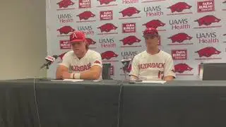 Arkansas RF Brady Slavens, C Michael Turner recap 15-3 win over Omaha