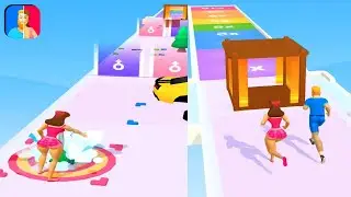 Gender Run 👸👸🤴🤴 NEW UPDATE! All Levels Gameplay Trailer Android,ios