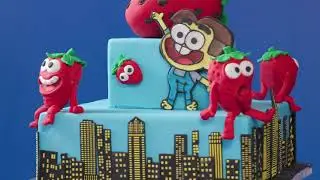 Big City Greens Strawberry Cake | Disney's Magic Bake-Off