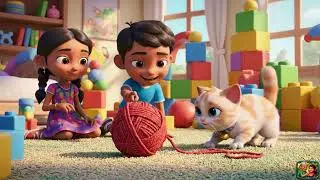 Meow Meow Poonai Kutti | மியாவ் மியாவ் பூனைக்குட்டி | Tamil Kids Song | Cute Cat Rhymes | AmmammaTV