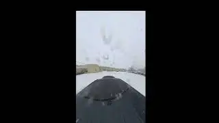 Snowy Parking Lot Drive ❄️ | Clean 360&deg; Rooftop POV