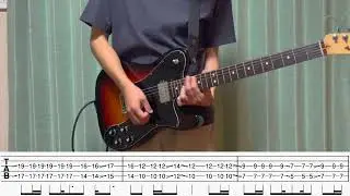 TAB 疾走 / きのこ帝国 リードguitar cover