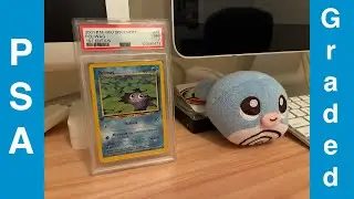 Распаковка коллекционной карты Pok&eacute;mon Neo Discovery Poliwag 1st Edition в состоянии PSA 7 #pokem...