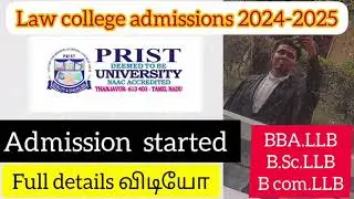madurai ல இருக்க private law college PRIST SCHOOL OF LAW admission started #tndalu #law #junior