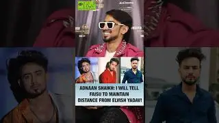 Adnaan Shaikh On Warning Faisu About Elvish Yadav ! #adnaanshaikh #faisu #elvishyadav #shorts