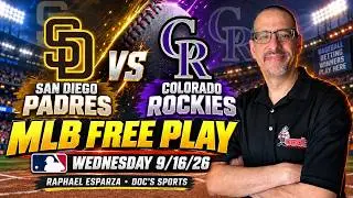 Padres vs Rockies 9/16/26 MLB Best Bet | MLB Picks & Predictions | Raphael Esparza - Doc Sports