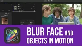 Blur faces and objects in motion