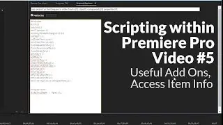 Access Item Information, Run Quick Scripts with Adobe Add Ons