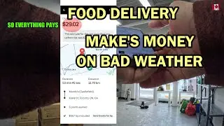 UBER EATS GOOD ORDERS ON A BAD WEATHER