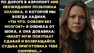 По дороге в аэропорт мне позвонила золовка  «Т