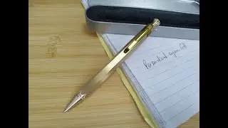 Personalized Engraved Brass Pen - Customizable Metal Writing Instrument