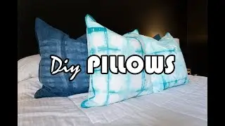 DIY Pillows Indigo Tie Dye
