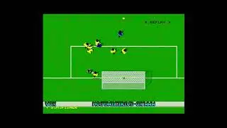 Extremely rare Kick Off 2 goal, scored by the Amiga.