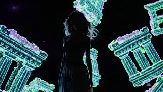 Ethereal Ruins: Bioluminescent Wonder