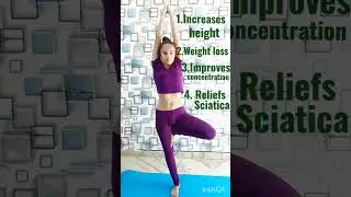 How to do tree pose?  How to do vrikshasna? Benefits of vrikshasna or tree pose #yoga #balancingyoga