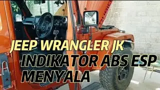 Perbaikan JEEP RUBICON WRANGLER JK 2012 indikator abs esp nyala DTC C1014 C100A