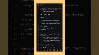 Python Flask Form Submission #form #flask #python🔥