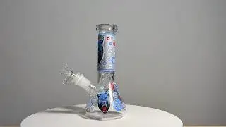 Diffused Downstem Wolf Sticker Beaker Glass Bongs / BongsWholesaler Product Review