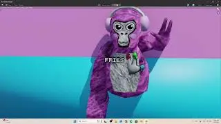 How to make a blender gorilla tag pfp