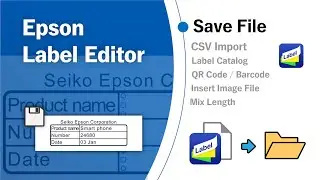 Epson Label Editor Software - Saving Label Designs