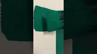 Clean Green Paint Brush | Clean ASMR (No Talking)