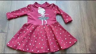 Child´s twirl jersey DRESS NO PATTERN NEEDED | Detské točivé úpletové šaty BEZ potreby STRIHU
