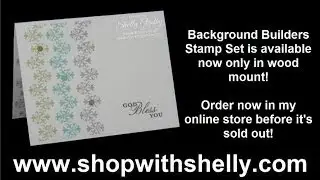 Make a beautiful clean and simple card with Stampin' Up Background Builders