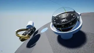 Gimbal Compass With Lubber Lines (UE 5.1)