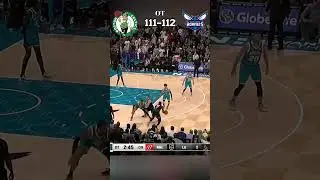 MILES BRIDGES WITH A CLUTCH THREE🧊🧊 LaMelo x Bridges🔥 #nba #basketball #hornets #milesbridges