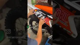 Bikes are finally getting some custom number plates! #dirtbikerentals #dirtbikes #graphics #racing