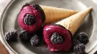 Glace aux m&ucirc;res sans sorbeti&egrave;re | Recette gourmande