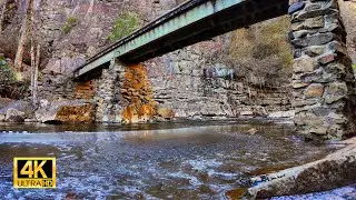 ❄️ 2 HOURS: Icy Winter Creek Ambiance | Pure Nature ASMR for Sleep & Study