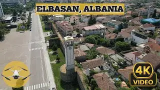 🇦🇱 Discover Elbasan by Drone | 4K Aerial View of the City Center ☀️🚁