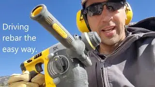Rebar in rocky soil with SDS hammer drill