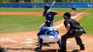 D.J. Davis base hit - Blue Jays Minor League Spring Training 2013
