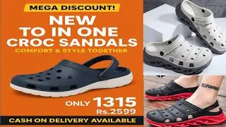 New Men&rsquo;s Fashion 2 in 1 Croc Clogs & Sandals | Best EVA Slip-On | Discount |25 September 2025 |