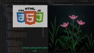 create flower using html, css and js #coding #projects