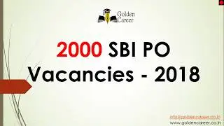 SBI PO 2018 Vacancies Out - Detail of Prelims Exam
