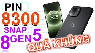 Trải nghiệm OnePlus Ace 6T: Pin 8300, màn 165Hz, IP69K, Snap 8 Gen 5, khung kim loại