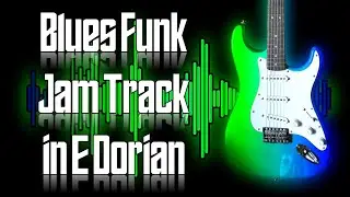 Blues Funk Jam Track in E Dorian 🎸 Guitar Backing Track