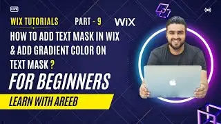 How To Add Text Mask in Wix & Add Gradient Color on Text Mask in Wix | Learn With Areeb