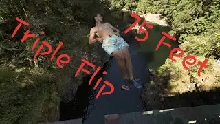 Extreme Cliff Jumping  - 75 Foot Triple Flip!!!
