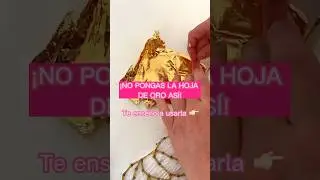 Tip para usar hoja de oro ✨ #oro #artemexicano #hilorama #pintura #arte #cuadros #stringart