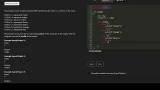 Part 01 - 1|| Rainbow Colours || C-Logical Relators || Skillrack Solution