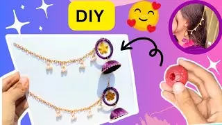 Jhumka Earrings || How to make Jhumka Earrings at Home ||Handmade jewelry