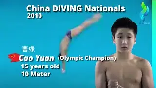 2010 Cao Yuan 曹缘 15 years old - Mens 10 Meter Diving finals - China Diving Nationals