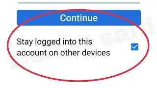 Facebook Stay logged into this account on other devices Password Reset Showing Means